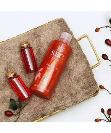 SBC Skincare Rosehip Oil Body Wash 300ml Anti-Ageing Bath and Shower Body Wash with Rosehip Oil and Vitamins A C and E Delicate Scent - Buy Online on GoSupps.com