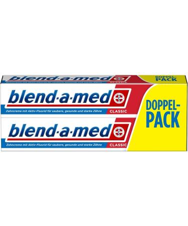 Buy Blend-a-med Classic Toothpaste Duopack 75ml - Whitening Fresh Breath International Shipping Available - Buy Online on GoSupps.com