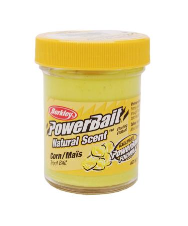 Berkley PowerBait Natural Glitter Trout Dough Fishing Bait , 1.8 oz Powerbait Natural Scent Trout Bait Corn