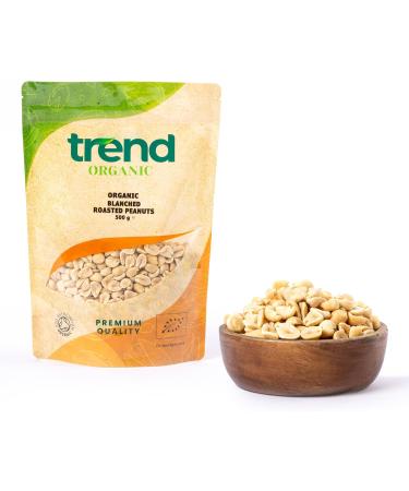 Organic Blanched Roasted Peanuts 1kg - Ideal for Snacking, Baking & Recipes | High Fibre, Protein | Certified Organic, Vegan, Non-GMO - Buy Online on GoSupps.com