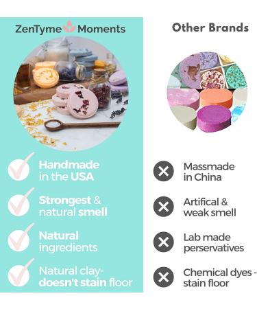 ZenTyme Moments Shower Steamers - Aromatherapy Gifts for Women | Essential Oil Shower Bombs for Stress Relief | Unique Spa Gift for Moms | Relaxation Gifts - Buy Online on GoSupps.com