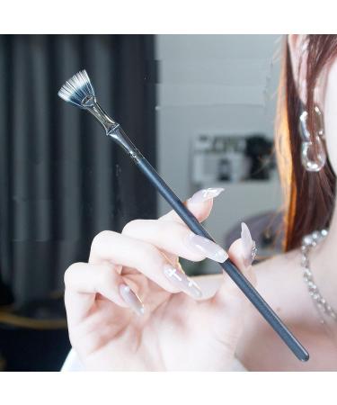 TEONEI Fan Mascara Brushes - 2Pcs (Bent) | Eyelash, Eyebrow, and Eye Shadow Makeup Tools - Buy Online on GoSupps.com