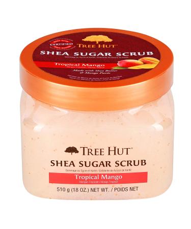 Tree Hut Shea Sugar Scrub Tropical Mango 18 oz - Exfoliating Body Scrub for Smooth Skin - Buy Online on GoSupps.com