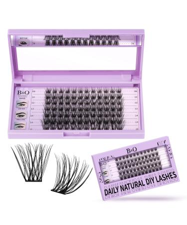 Eyelash Extensions 84 PCs Z11 B&C Individual eyelashes DIY LASH Clusters For beginners reusable eyelashes single eyelashes for eyelash extensions at home lashes eyelashes extension (Z11 D-8-16Mix) D-8-16mm-Z11