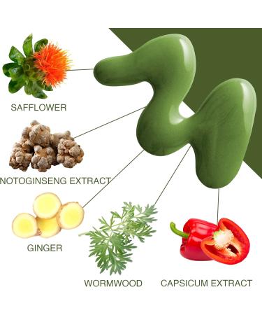 Extra Strength Herbal Heat Patches for Knee Back Neck & Shoulder - Muscle & Joint Pain Relief with Wormwood Extract - Buy Online on GoSupps.com