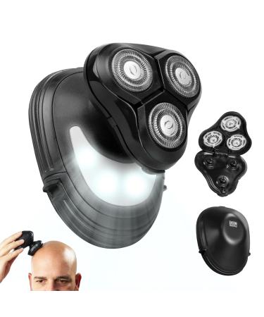 Buy Groom Essentials 3D Rotary Face & Head Shaver for Men - LED Battery-Operated Cordless Electric Razor with Ergonomic Handle - Best Online Price - Buy Online on GoSupps.com
