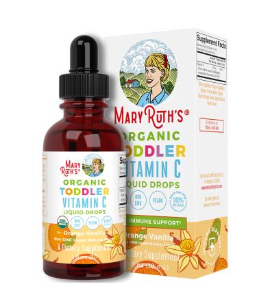 MaryRuth Organics Toddler Vitamin C Liquid Drops 1-3 Years Orange + Vanilla 1 fl oz (30 ml)
