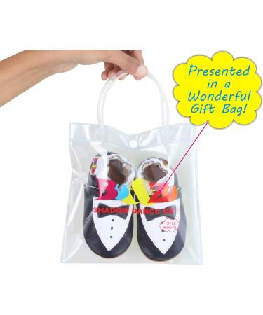 SHADOW DANCE UK Baby Boy & Girl Shoes | Soft Sole Leather Toddler Booties 12-18 Months - Buy Online on GoSupps.com