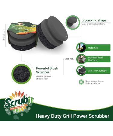 Easy Off Heavy Duty Degreaser Cleaner Spray 32 oz & Bristle Free BBQ Grill Cleaning Brush - Fast Grease & Grime Removal - Buy Online on GoSupps.com