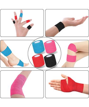 Chewarelly 8 Pack 2x5 Yards Cohesive Wrap Self Adhesive Bandage - Mixed Colors 2 - Buy Online on GoSupps.com