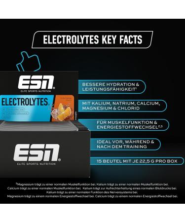 ESN Electrolytes Pro - Cola Orange Vegan Hydration Supplement (337.5g) | Boost Performance & Quality Tested Made in Germany - Buy Online on GoSupps.com