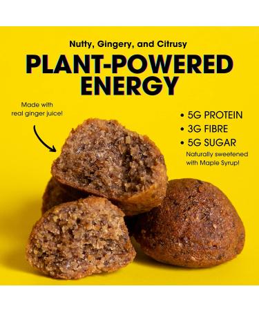 NUFS Superfood Bites - Ginger Orange 10 Pack - Whole Food Low Carb Low Sugar Keto & Paleo Friendly Vegan Energy Bites Made Fresh & Shipped Direct - Buy Online on GoSupps.com