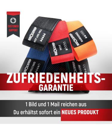 Buy Neo-Olympe Short Fitness Bands Set - Washable Resistance Bands with eBook for Strength Training & Gymnastics | Best Booty Bands & Fitness Straps - Buy Online on GoSupps.com