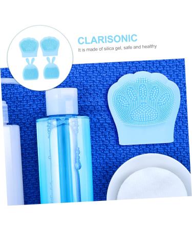 minkissy 20 Pcs Rabbit Ears Facial Brush Face Cleansing Brush Body Massager Lady Facial Cleaning Brush Face Wash Portable Massager Face Massage Brush The Face Pore brush Silica Gel Miss Light Bluex5pcs 7.5x7.5cmx5pcs - Buy Online on GoSupps.com