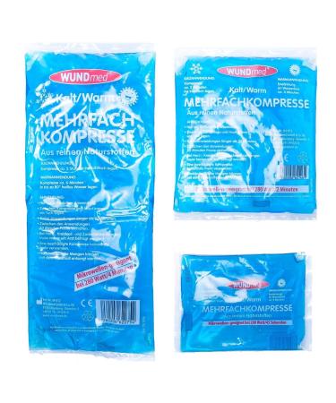 Wundmed multiple compresses hot/cold size set 1x large / 1x medium / 1x small set of 3
