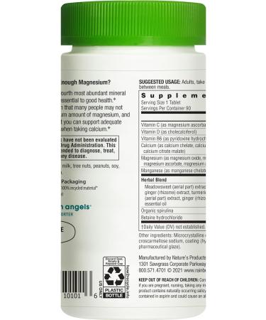 Rainbow Light Magnesium Calcium Plus â€“ Essential Nutrients for Bone Health | 90 Count - Buy Online on GoSupps.com