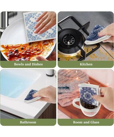 Abizarch 6Pcs Swedish Dishcloths for Kitchen Reusable Kitchen Dish Towels Absorbent Kitchen Dishcloths Washable Kitchen Dish Rags Soft Cellulose Sponge Cloths 7.7 x 6.7inch Kitchen Wash Rag for Washin - Buy Online on GoSupps.com