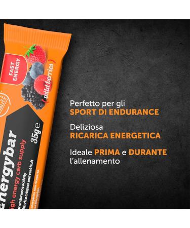 NAMEDSPORT SUPERFOOD High Energy Bar with Rice Crispies and Real Fruit Wild Berries Flavour Box of 12 x 35g bars - Buy Online on GoSupps.com
