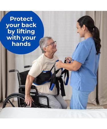 EYRA Transfer Sling - 34 Non-Slip Gait Belt for Elderly, Disabled, Seniors - Patient Lift Aid for Home Use - Padded Handles - Black - Buy Online on GoSupps.com