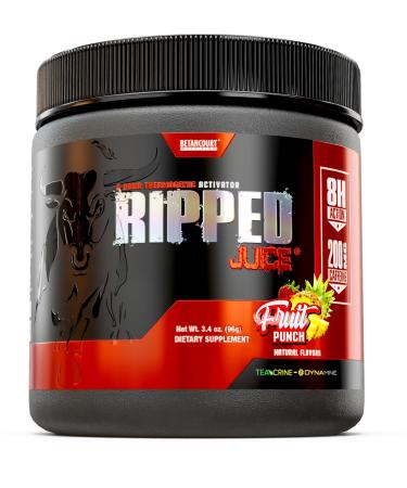 Betancourt Nutrition Ripped Juice Powder | Thermogenic Activator & Nootropic Support | Energy Focus Aerobic Performance | 30 Servings (Fruit Punch)