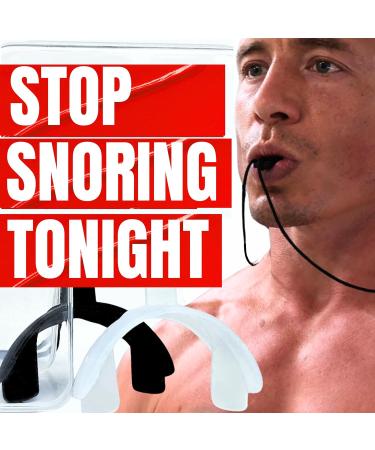 Better Than Mouth Tape for Sleeping - Mew X -The Ultimate Anti-Snoring Device & Snore Stopper/Put Face Tape & Nasal Strips for Snoring in The Bin / 2 Pack & 2X Value - Reusable Snoring Solution