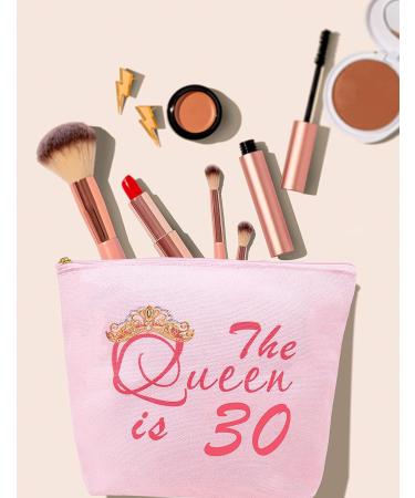 30th Birthday Gifts for Women - Makeup Bag, Mirror & Cosmetic Bag Set in Rose Gold & Pink | Perfect Dirty 30 Gift - Buy Online on GoSupps.com