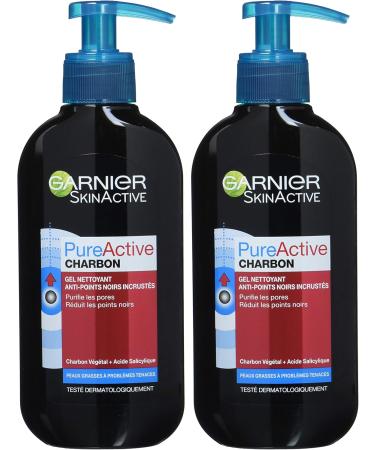 Garnier Pure Active Intensive Charcoal Pump Gel 200 ml - Pack of 2 - Buy Online on GoSupps.com