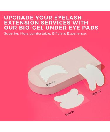 LLBA Biogel Eye Pads | Under Eye Pads for Eyelash Extensions | Soft Sticky Pads for Sensitive Skin - 10 Pairs (Style 2 - Buy Online on GoSupps.com