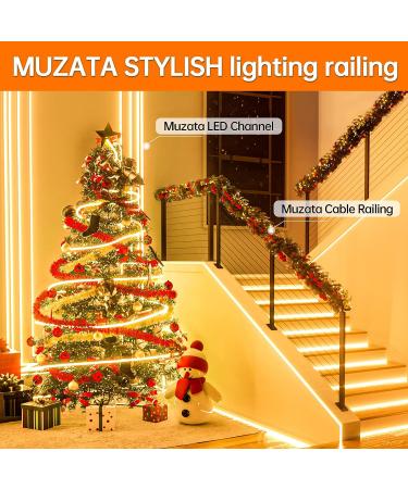 Muzata 50Pack 3.3FT LED Channel System - Silver Aluminum Housing Track for Strip Tape Light - Milky White Cover Lens - U Shape Design - Buy Online on GoSupps.com