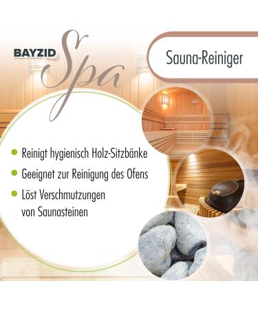 Bayzid 3 x 1L SPA Sauna Cleaner Concentrate with Eucalyptus Scent - Premium Wood Cleaning Solution for Home Saunas - Buy Online on GoSupps.com