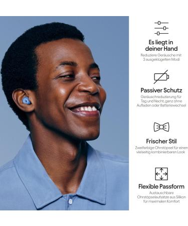 Loop Switch Noise-Reducing Earplugs | 3 Modes for Travel Concerts & More | Reusable Blue | Effective Hearing Protection - Buy Online on GoSupps.com