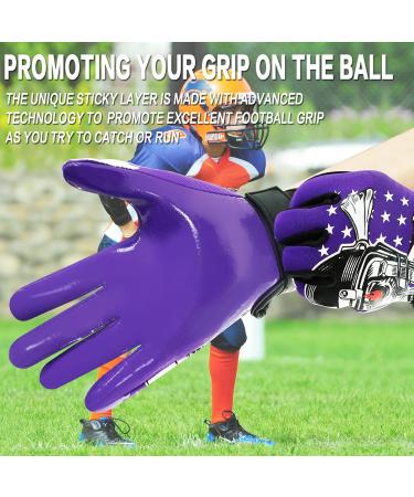 Buy Finger Ten American Football Receiver Gloves for Youth Girls | Waterproof Impact Protection | Size L (Ages 5-14) - Buy Online on GoSupps.com