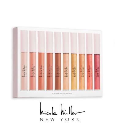 Nicole Miller 10 PC Full-Size Multicolor Lip Gloss Set - Vibrant Shades for Alluring Beauty | International Shipping Available - Buy Online on GoSupps.com