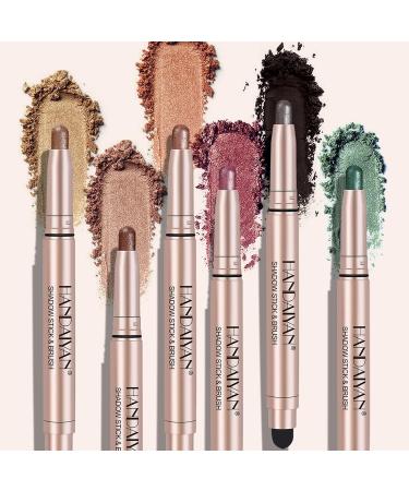 MCAORI Double End Glitter Matte Eyeshadow Stick Pencil Eyeshadow Makeup Waterproof Bicolor ShimmersCosmetics Beauty Makeup Tool - Buy Online on GoSupps.com