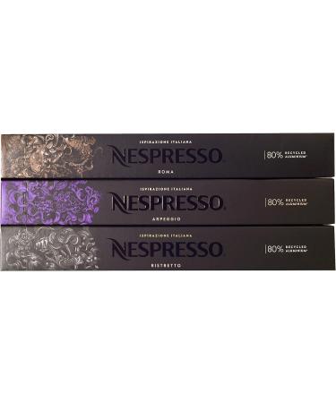  Nespresso Nespresso Lot de 30 capsules (Ristretto Arpeggio Roma) - Buy Online on GoSupps.com