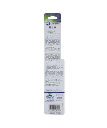 Adult Soft Bristle Toothbrush - Round Micro-Fine Brush Head for Sensitive Oral Hygiene - Red, 1 Count - Buy Online on GoSupps.com