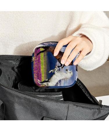 Anna Cowper Horse Pattern Sanitary Napkin Storage Bag - Multi-colored | Portable Period Bag for Women & Teens - Buy Online on GoSupps.com