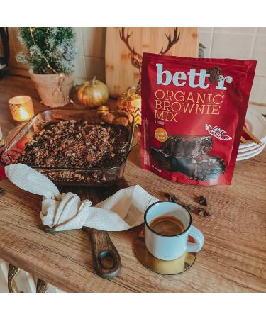 Buy Bettr Organic Brownie Mix - Vegan Gluten-Free Rich Cocoa Flavor - 6x400g (15 Servings) - International Shipping Available - Buy Online on GoSupps.com