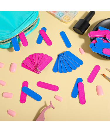 100 Piece Aster Nail File Set - Double-Sided 180/240 Grit Mini Professional Manicure Tools for Gel & Natural Nails - 5cm Polishing Strips - Buy Online on GoSupps.com
