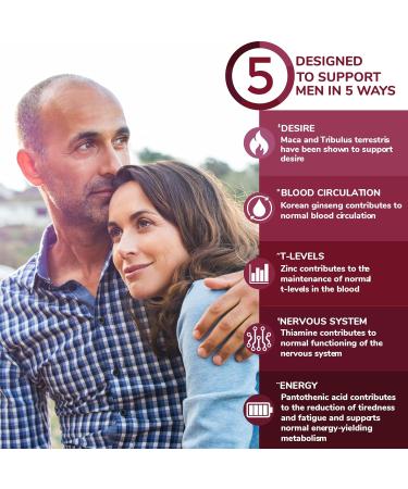 Health and Him Desire Supplements for Men - 60 Capsules - Buy Online on GoSupps.com