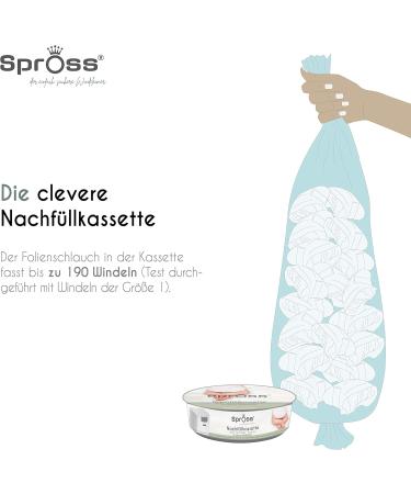Spross Refill Cassettes for Diaper Pail - 12 Pack | Odor Protection & International Shipping - Buy Online on GoSupps.com