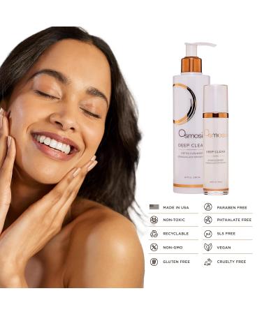 OSMOSIS DEEP CLEAN Detox Facial Cleanser Face Wash with Coconut Oil for Oily Acne Blemish-Prone Skin Gently Removes Impurities 1.69 Fl Oz (Pack of 1) - Buy Online on GoSupps.com