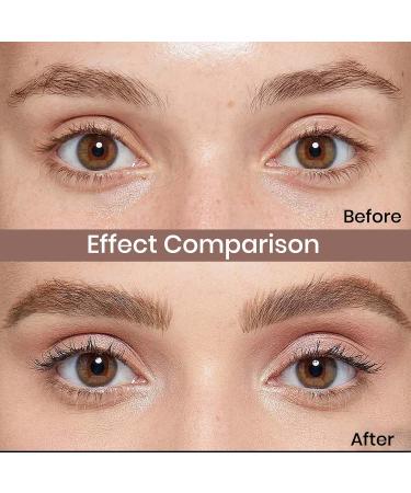 Eyebrow Pencil Smooth and Waterproof 2mm Tip Long-Lasting Eyebrow Pencil Dual Ended with Brow Pencil and Spoolie Brush (Light Brown) - Buy Online on GoSupps.com