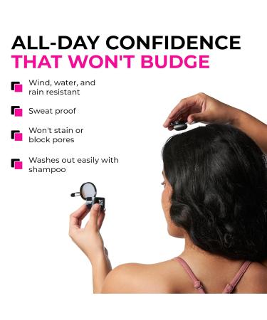 VELO Hairline Powder | Conceal Thinning Hair & Gray Roots | Stain-Proof Fibers for Men & Women - Dark Brown - Buy Online on GoSupps.com