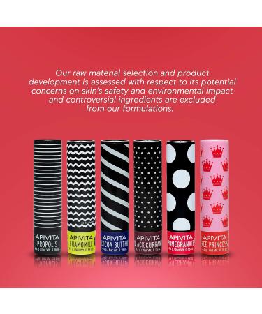 APIVITA Lip Balm with Olive Oil & Beeswax - Nourishing Moisturizer for Dry and Cracked Lips, 0.16 fl. oz, Black Currant - Paraben Free - Buy Online on GoSupps.com
