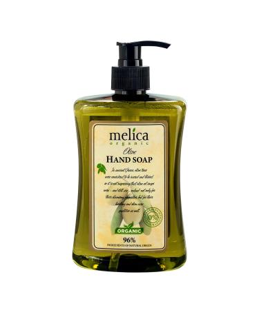 Melica MELICA ORGANIC OLIVE CARE Nourishing and moisturizing soft liquid hand soap with 96% natural olive extract 500 ml