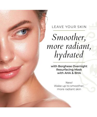 Borghese Overnight Resurfacing Mask with AHA & BHA - Exfoliating Overnight Mask for Smooth Radiant Skin Reduces Fine Lines & Wrinkles | 1.7 Fl Oz - International Shipping Available - Buy Online on GoSupps.com