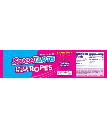 SweeTARTS Soft & Chewy Ropes 3.5oz (Pack of 12) - Licorice Candy | Sweet & Tangy Flavor - 8 Count - Buy Online on GoSupps.com