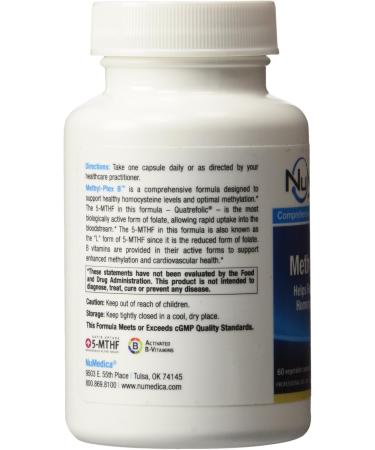 NuMedica Methyl-Plex B 60 Vegetable Capsules Standard Packaging - Buy Online on GoSupps.com