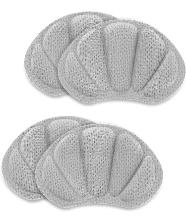 Sibba 2 Pair Heel Grips - Self-Adhesive Foot Cushions for Women/Men - Thick Shoe Inserts for Anti-Blister Protection - Grey - Buy Online on GoSupps.com